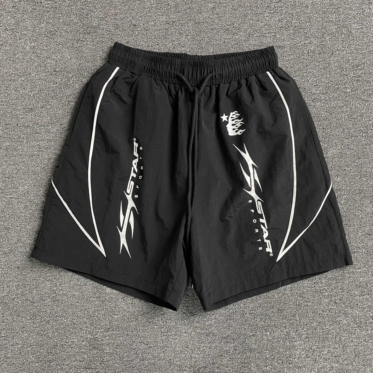 Hellstar Track Shorts Black