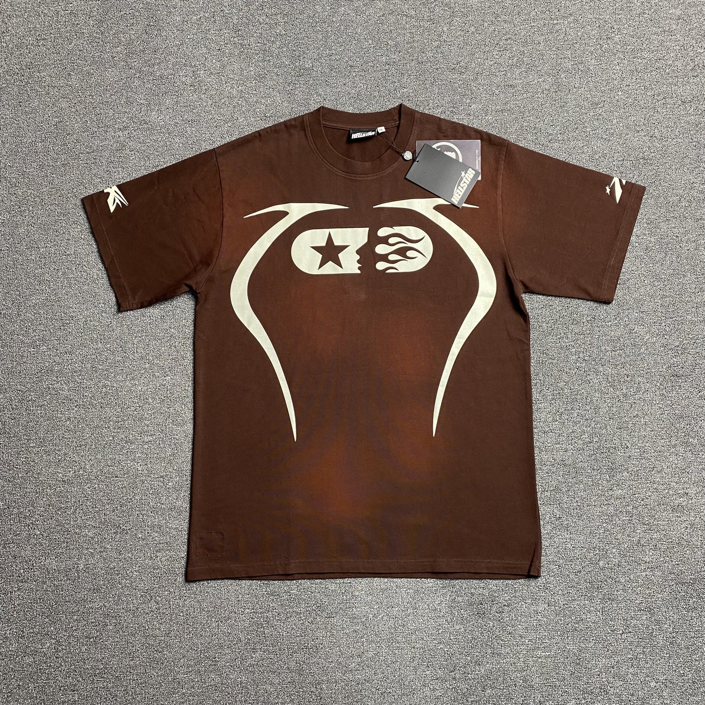 HELLSTAR WARM UP TEE BROWN-Drip Store Argentina
