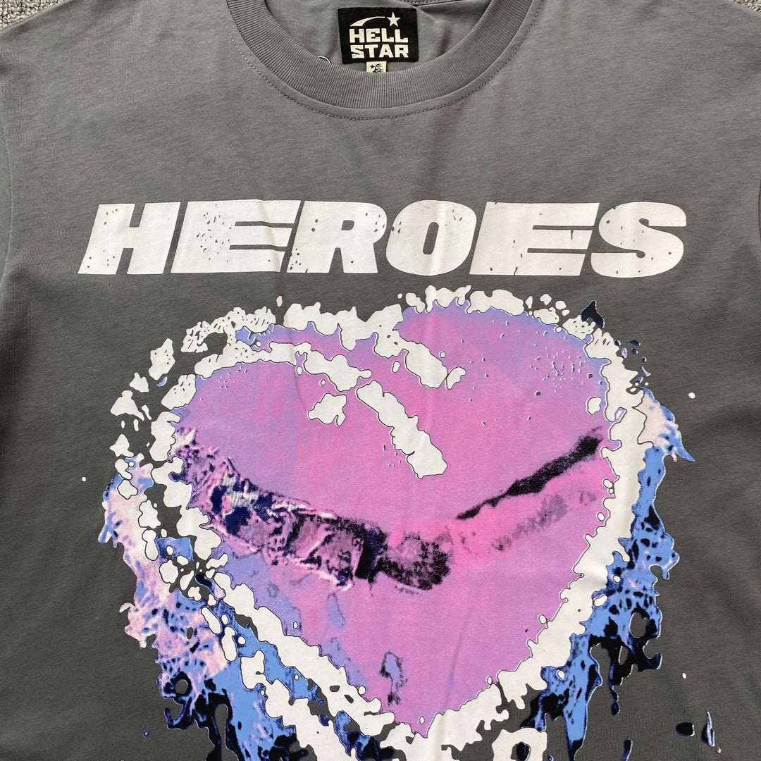 HELLSTAR X METRO BOOMIN HEARTS ON FIRE TEE BLACK-Drip Store Argentina