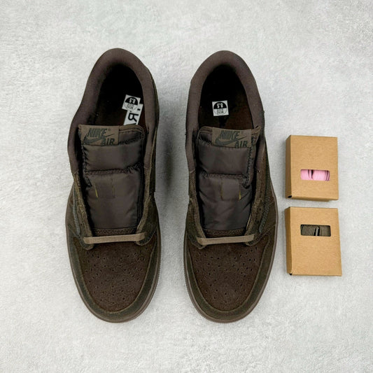 Jordan 1 Low X Travis Scott Velvet Brown