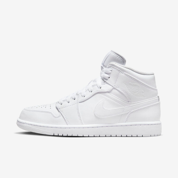 JORDAN 1 MID TRIPLE WHITE-Drip Store Argentina
