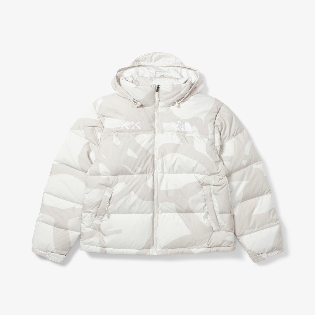 KAWS X THE NORTH FACE RETRO 1996 NUPTSE JACKET MOONLIGHT IVORY-Drip Store Argentina
