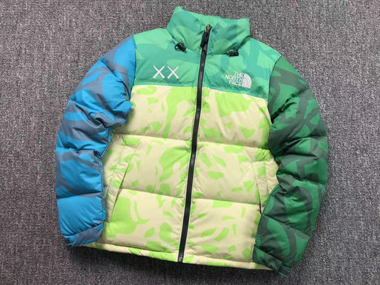kaws-x-the-north-face-retro-1996-nuptse-jacket-safety-green-Drip Store Argentina