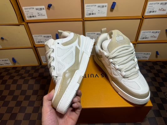 Louis Vuitton Skate Sneaker Beige White