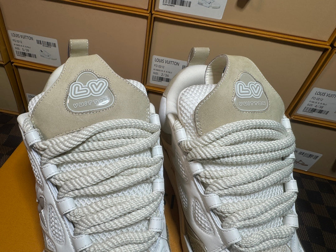 Louis Vuitton Skate Sneaker Beige White