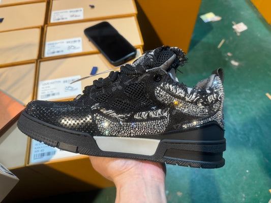 Louis Vuitton Skate Sneaker Black Swarovski Monogram