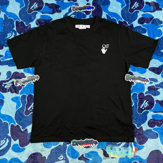 Off White Airport Tape Tee Black