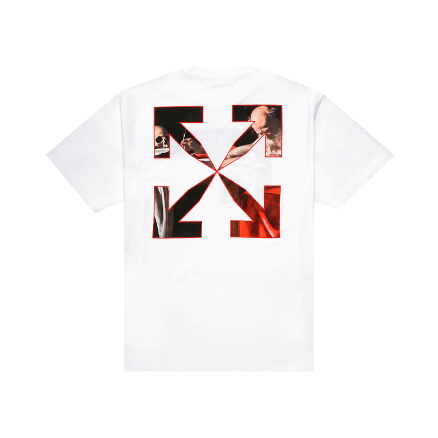 OFF-WHITE CARAVAGGIO JERSEY T-SHIRT WHITE-Drip Store Argentina