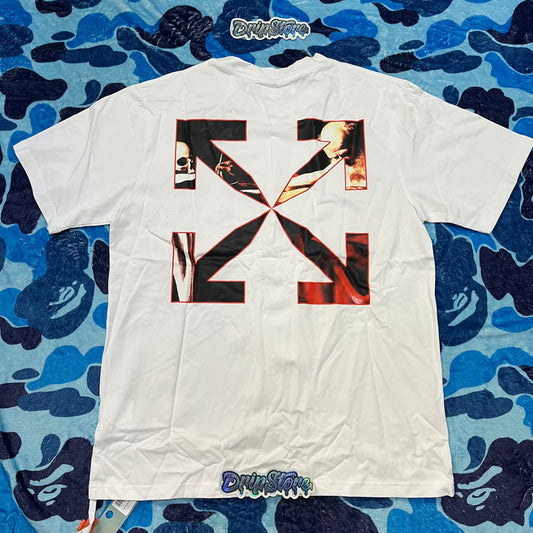 OFF-WHITE CARAVAGGIO JERSEY T-SHIRT WHITE