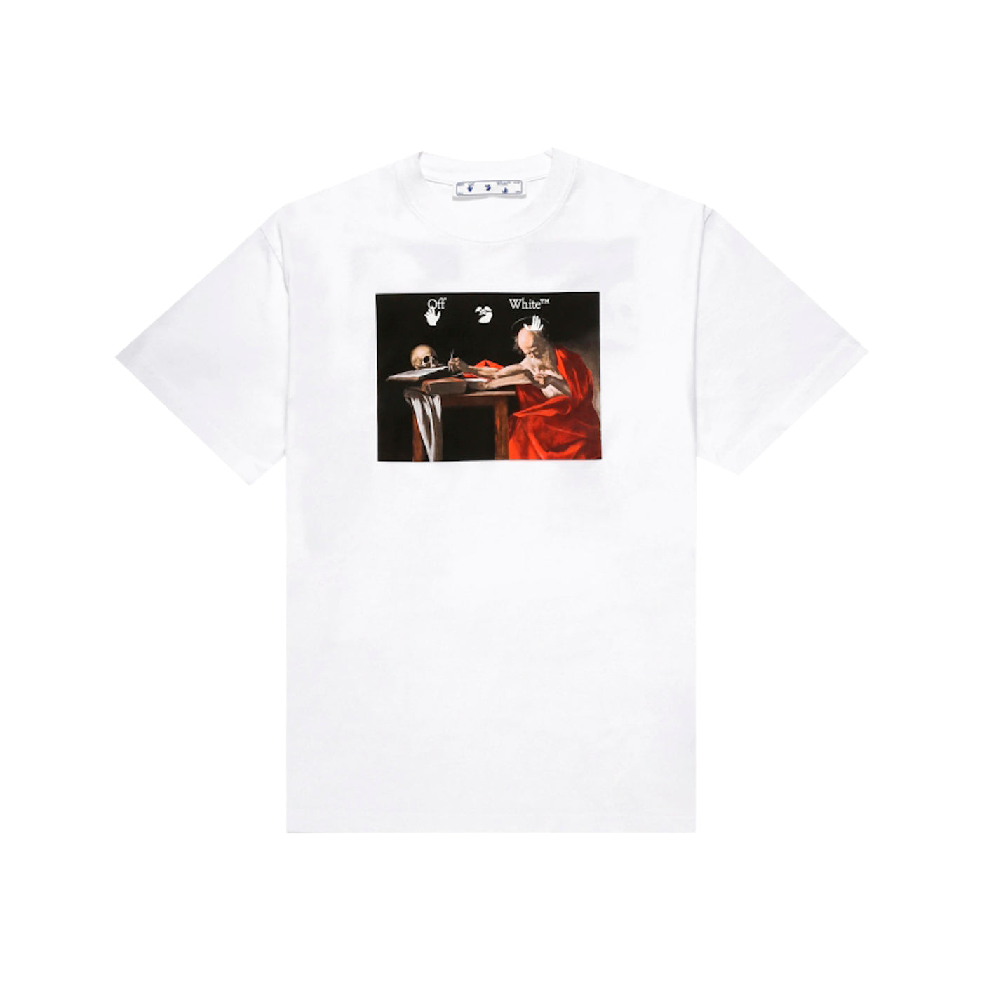 OFF-WHITE CARAVAGGIO JERSEY T-SHIRT WHITE-Drip Store Argentina