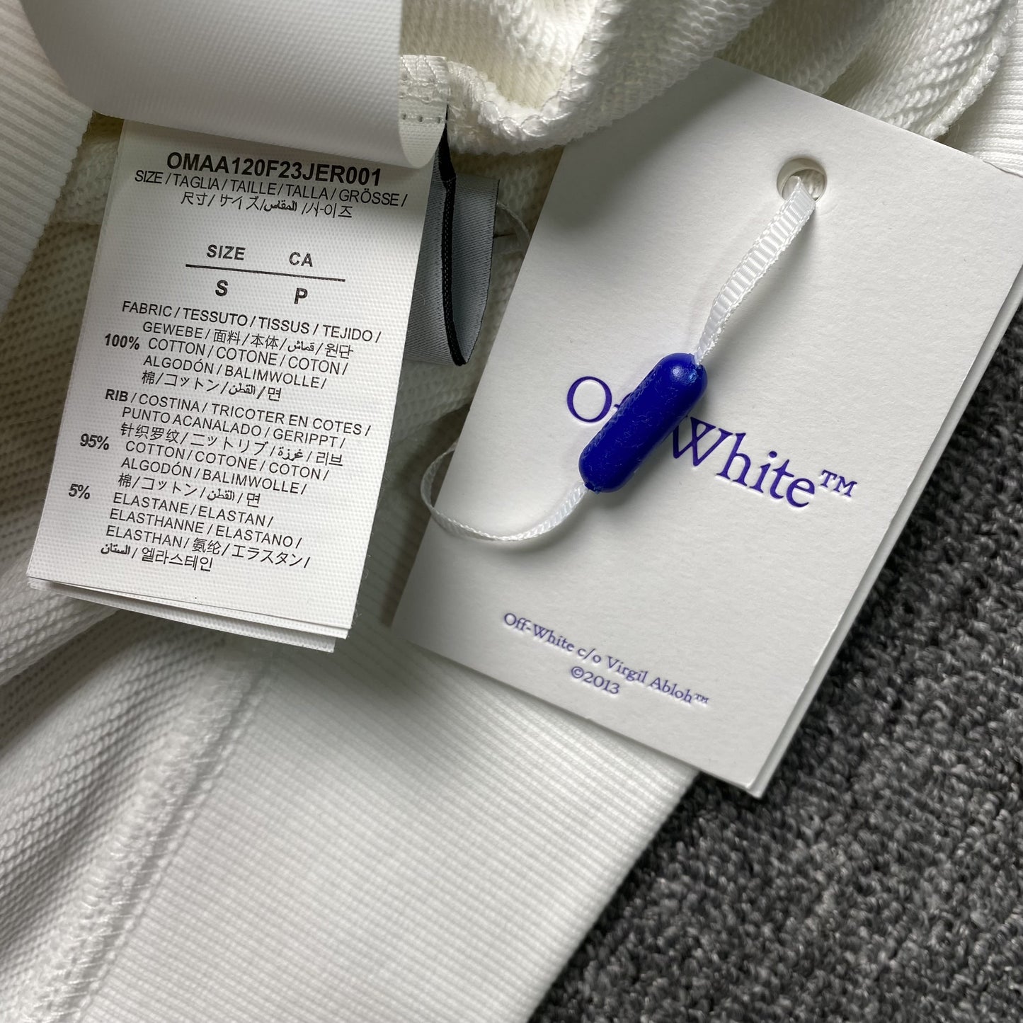 OFF WHITE DIAGONAL ARROW CARAVAGGIO ANN SKATE CREWNECK WHITE-Drip Store Argentina
