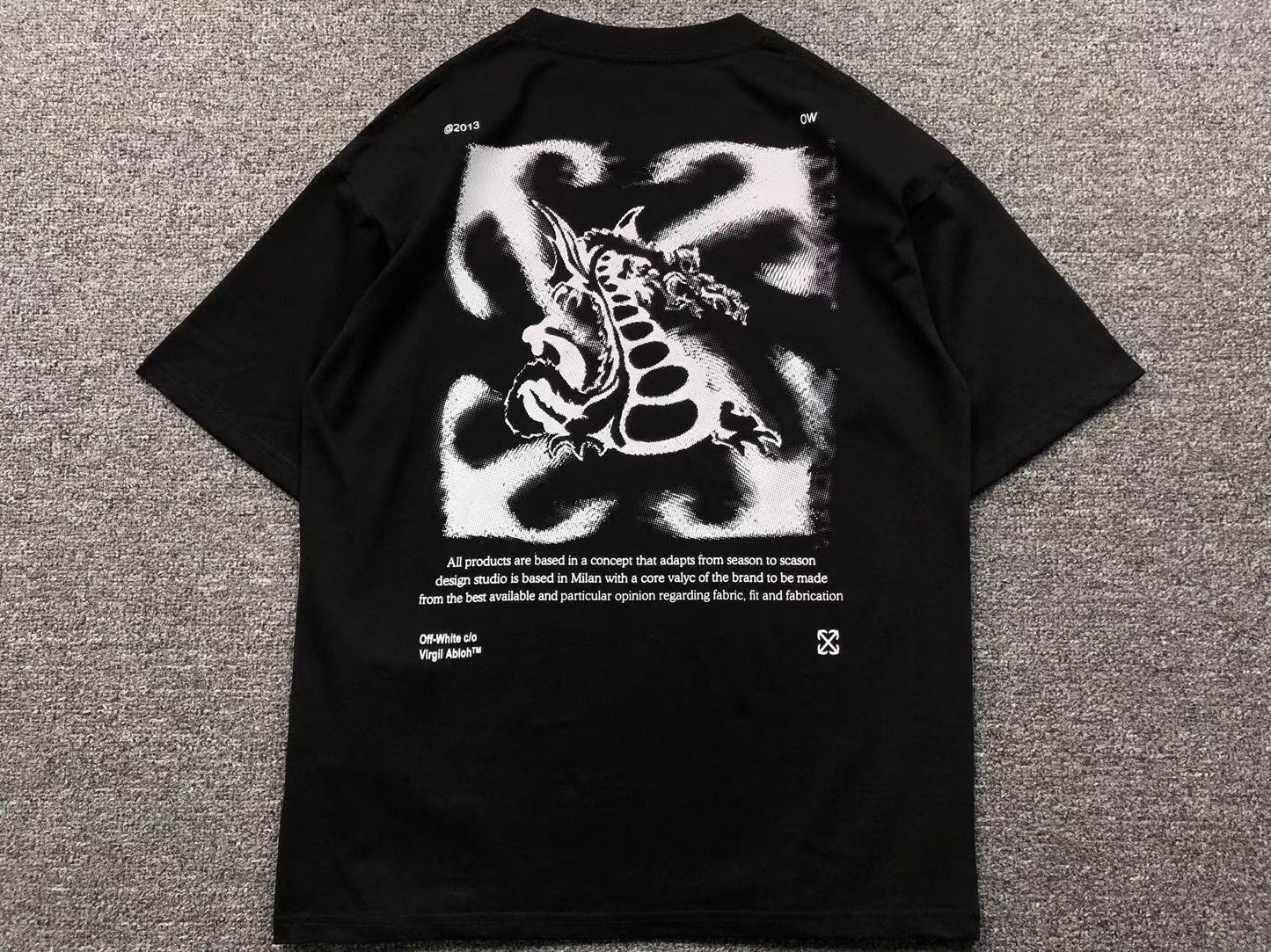 off-white-dragon-arrow-tee-black-Drip Store Argentina