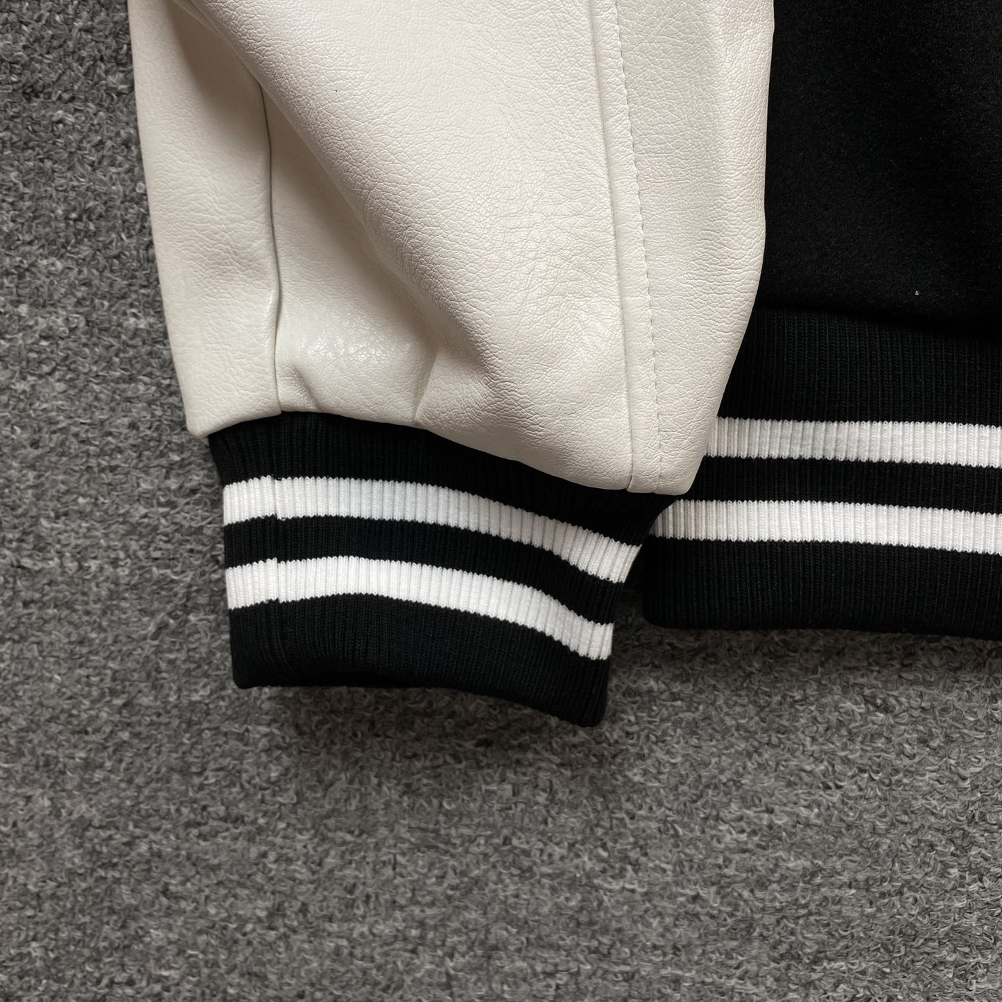 OFF WHITE EMBR PATCHES VARSITY JACKET BLACK-Drip Store Argentina