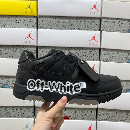 Off White Out Of Office Logo Print Black