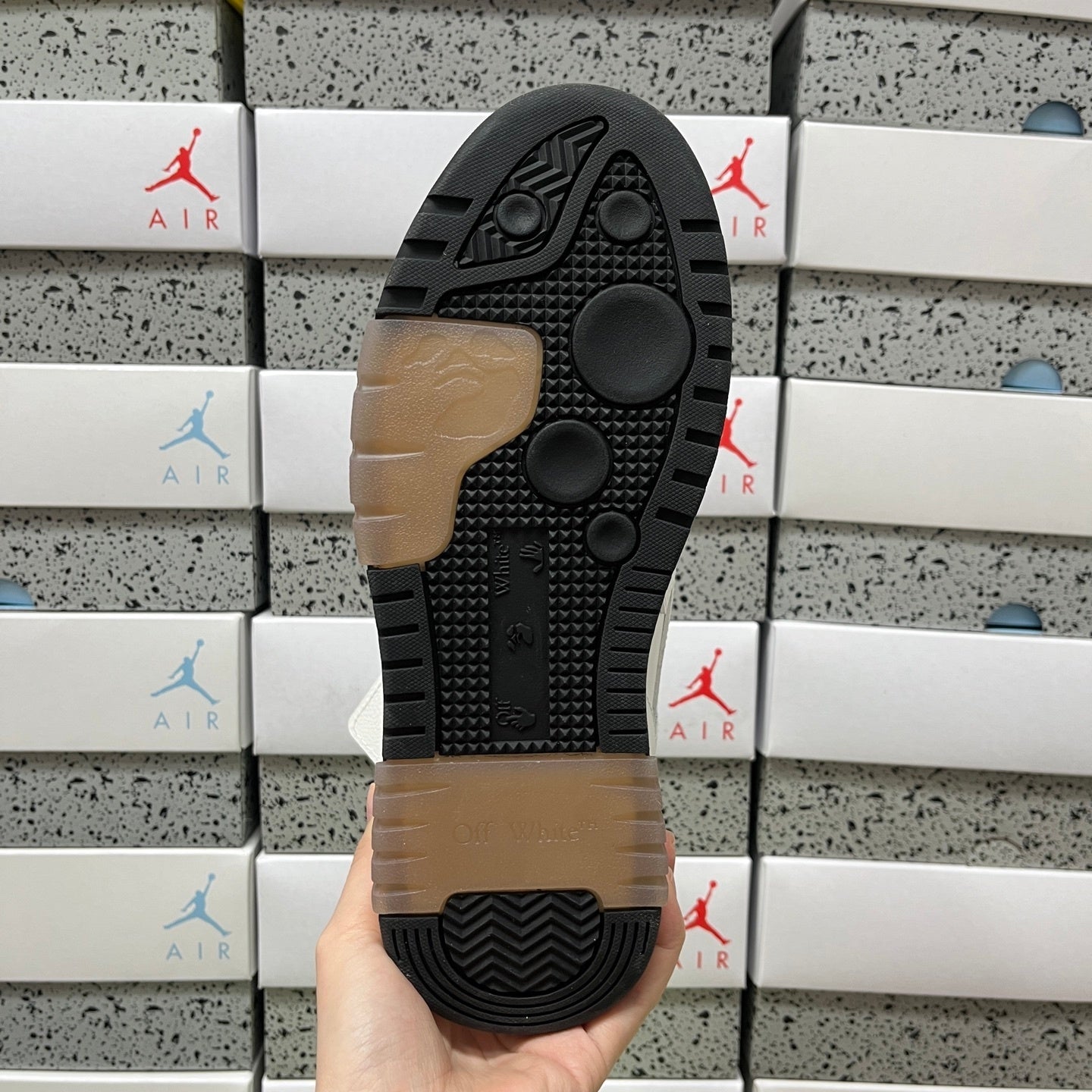 Off White Out Of Office Logo Print White