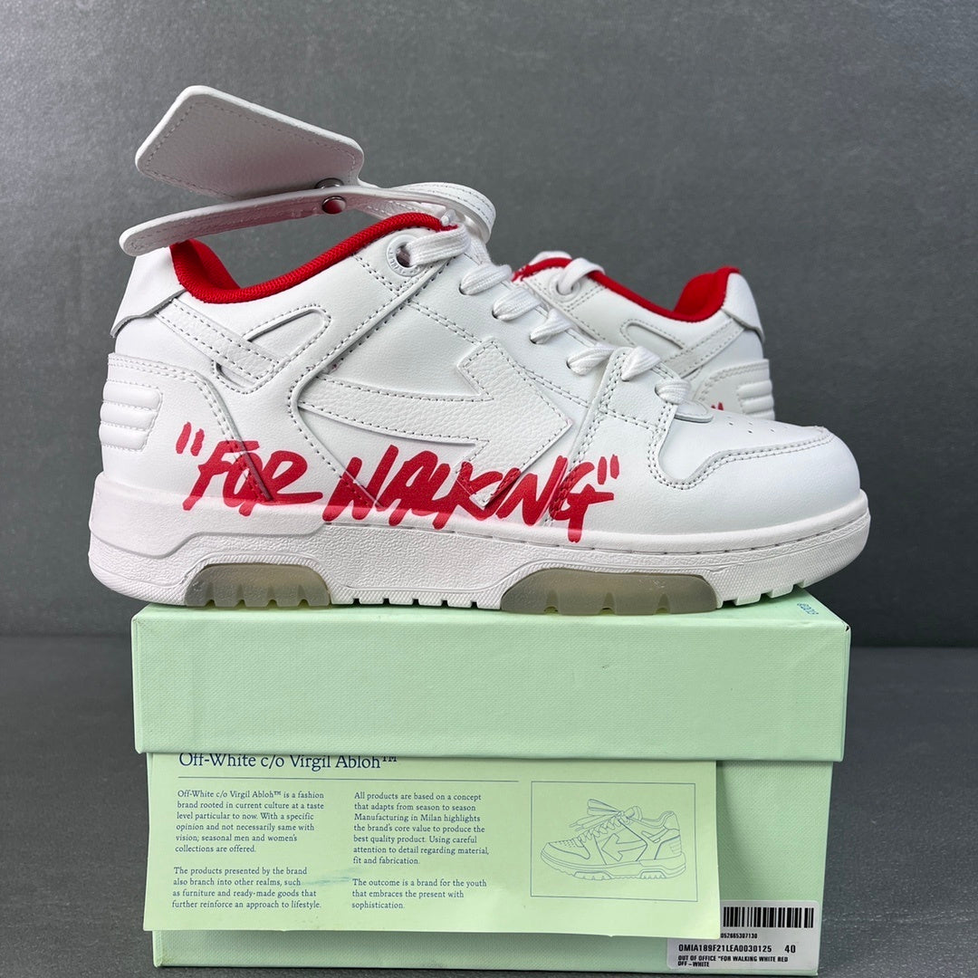 Off White Out Of Office White Red