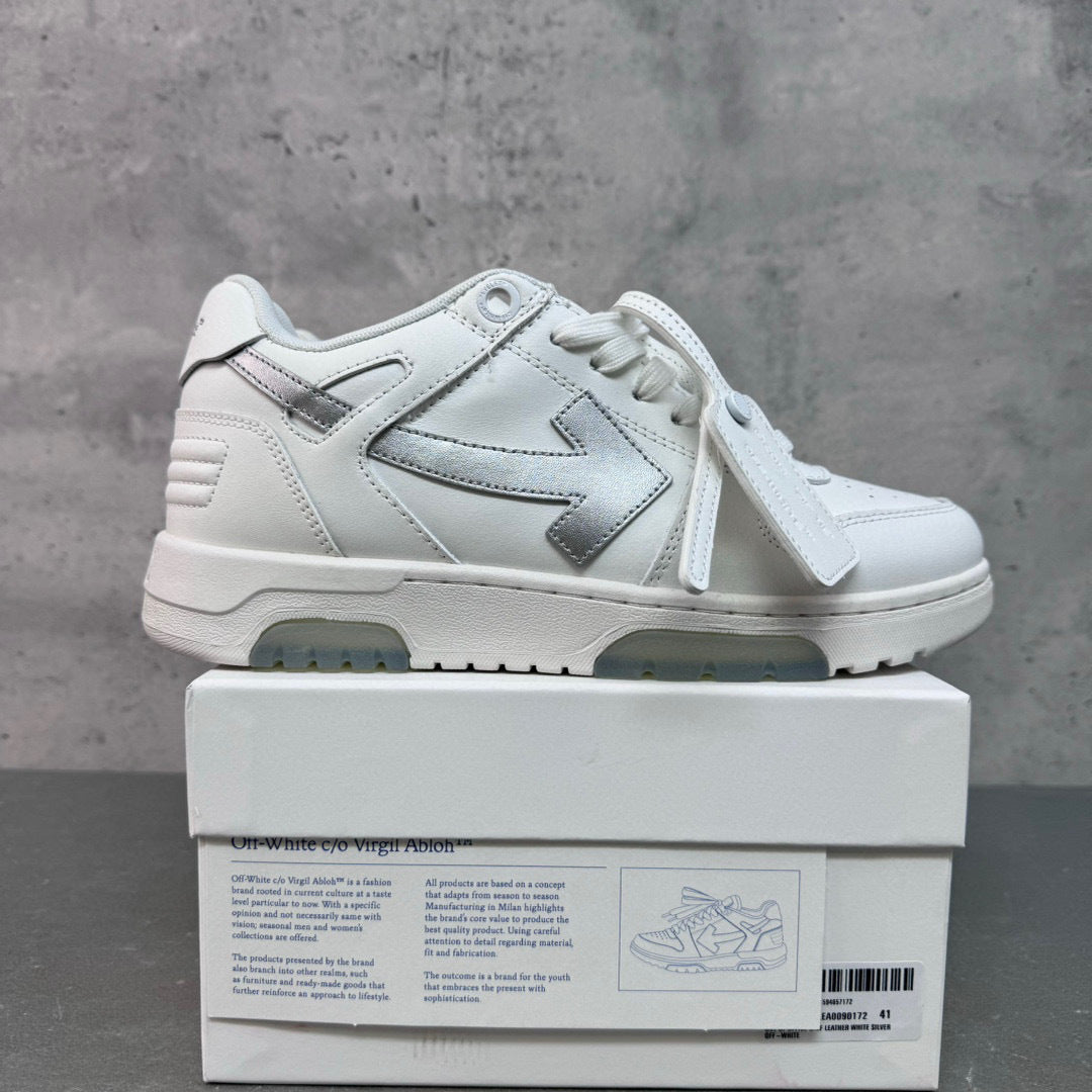 Off White Out Of Office White Silver