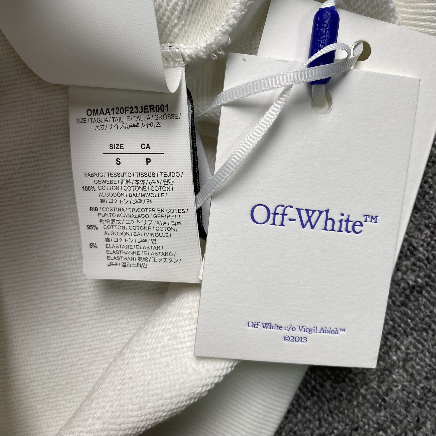 OFF WHITE PAINT ARROW CREWNECK WHITE-Drip Store Argentina