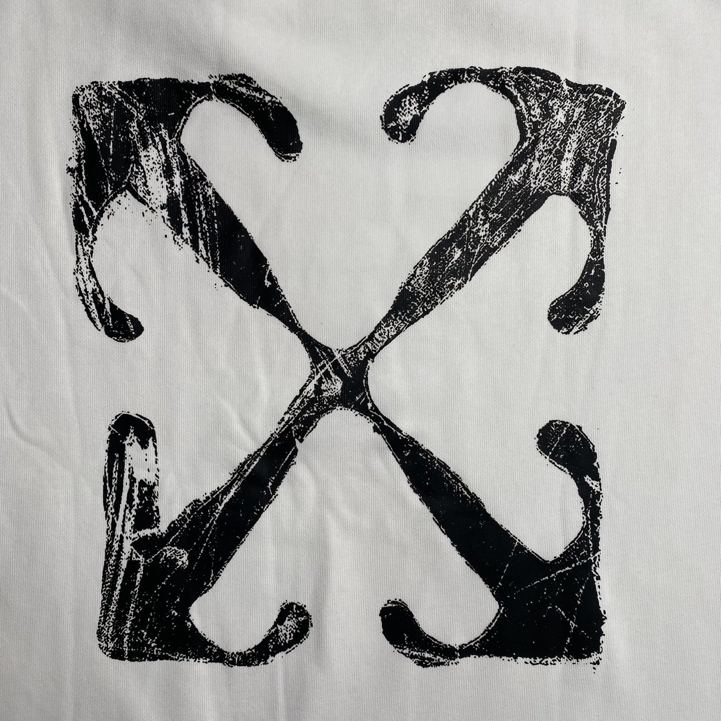 OFF WHITE SCRATCH ARROW CREWNECK WHITE-Drip Store Argentina