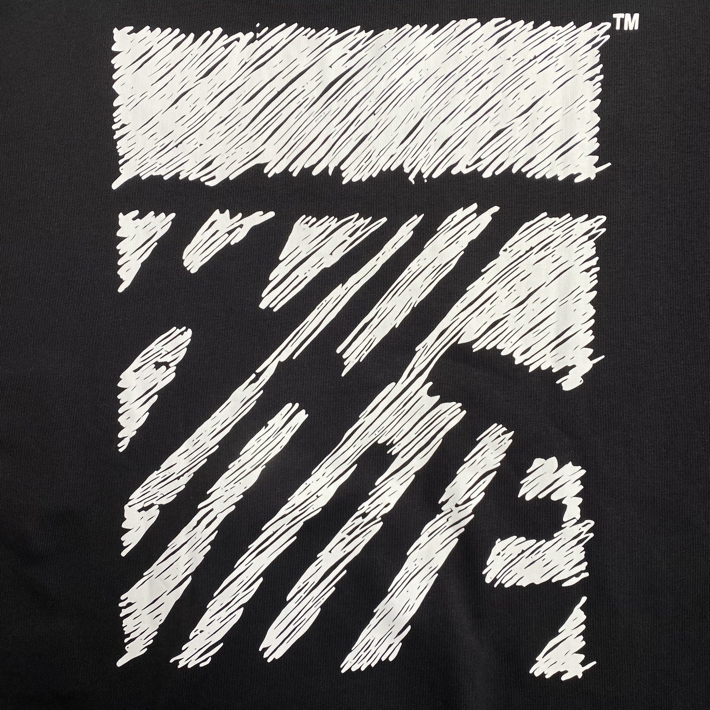 OFF WHITE SCRIBBLE DIAG CREWNECK BLACK-Drip Store Argentina