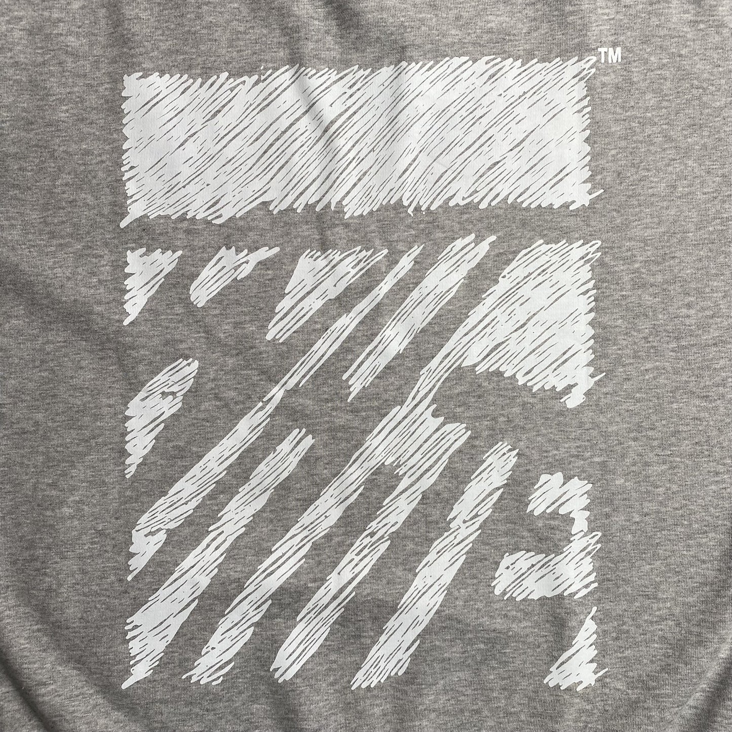 OFF WHITE SCRIBBLE DIAG CREWNECK GREY-Drip Store Argentina