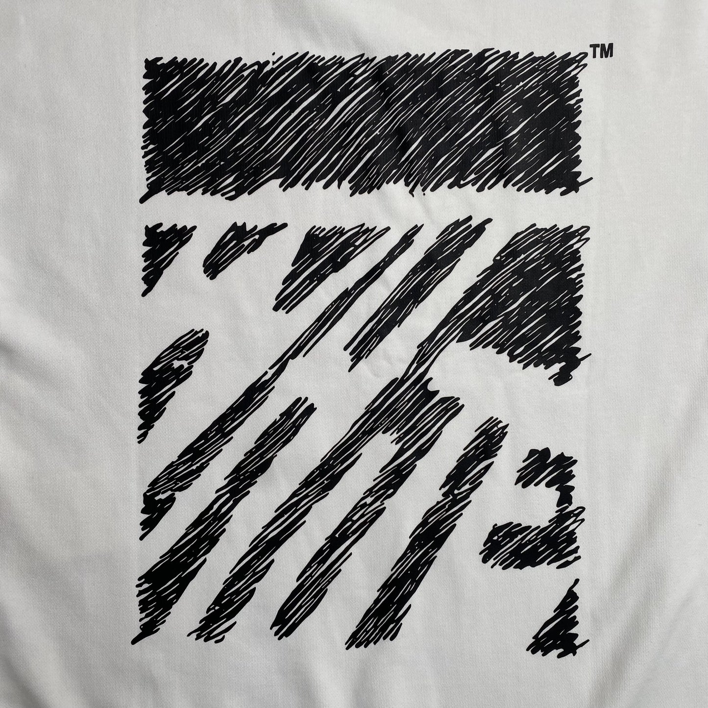 OFF WHITE SCRIBBLE DIAG CREWNECK WHITE-Drip Store Argentina