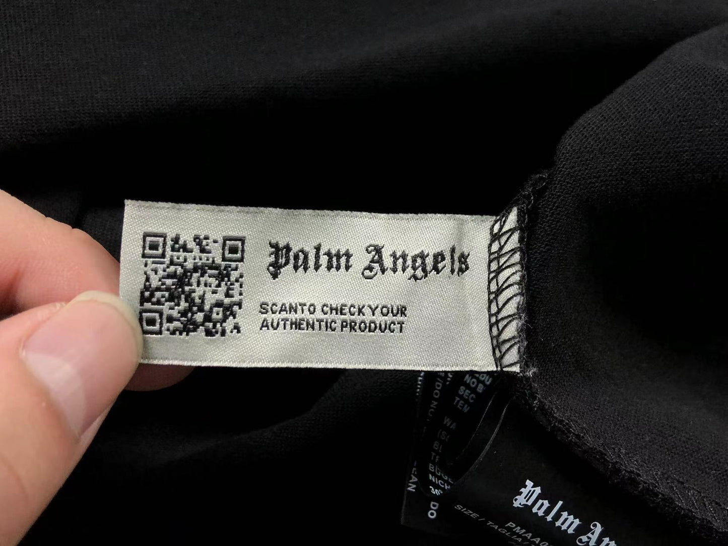 PALM ANGELS NEW YORK SPRAYED TEE BLACK-Drip Store Argentina