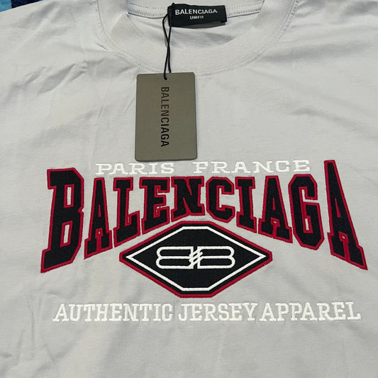 Balenciaga Logo Print T-Shirt White