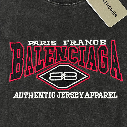 Balenciaga Logo Print T-Shirt Black