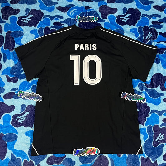 BALENCIAGA PARIS SOCCER T-SHIRT BLACK