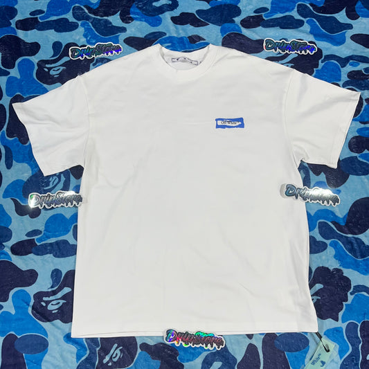 Off White Paint Arrow Tee White