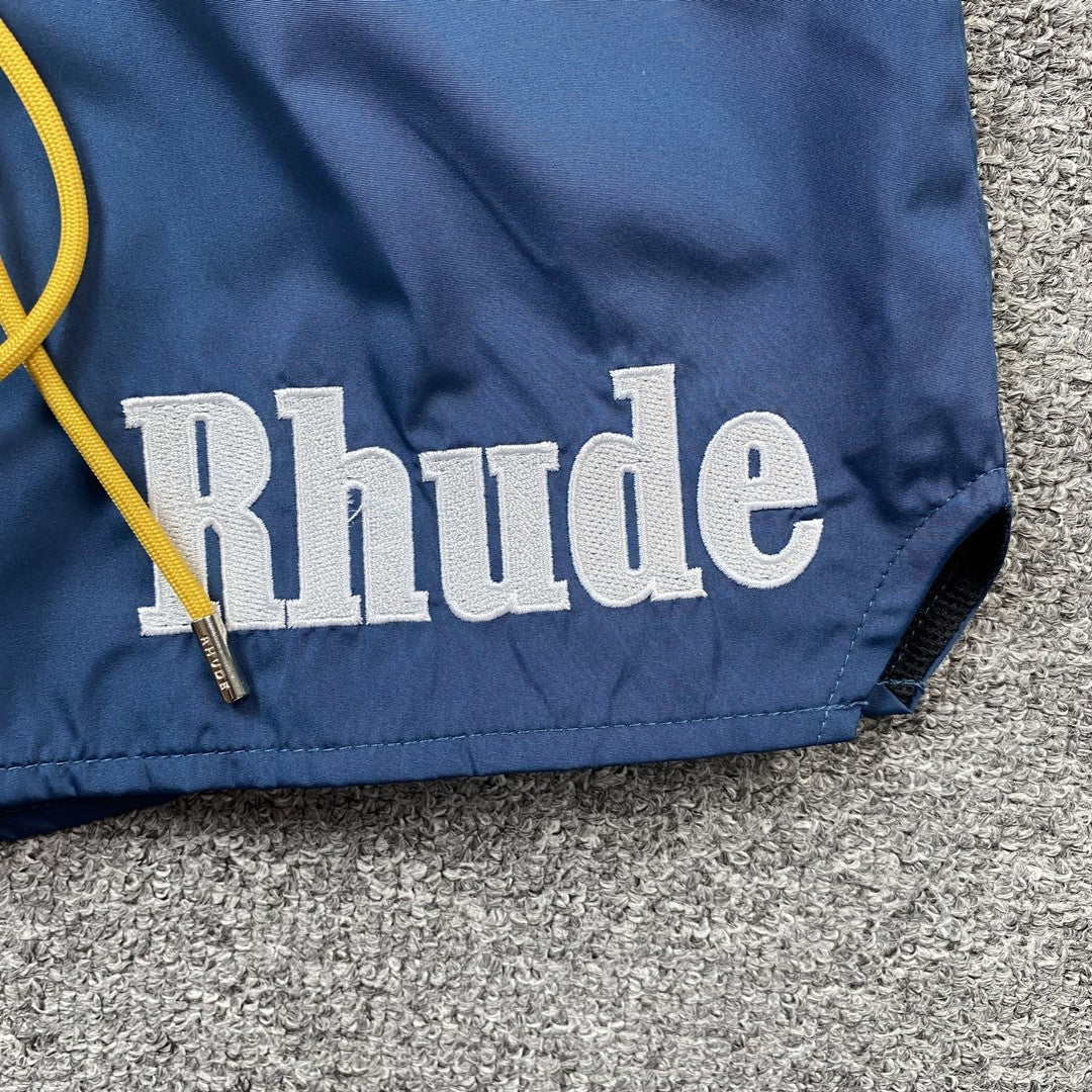 RHUDE RH LOGO SHORTS BLUE-Drip Store Argentina