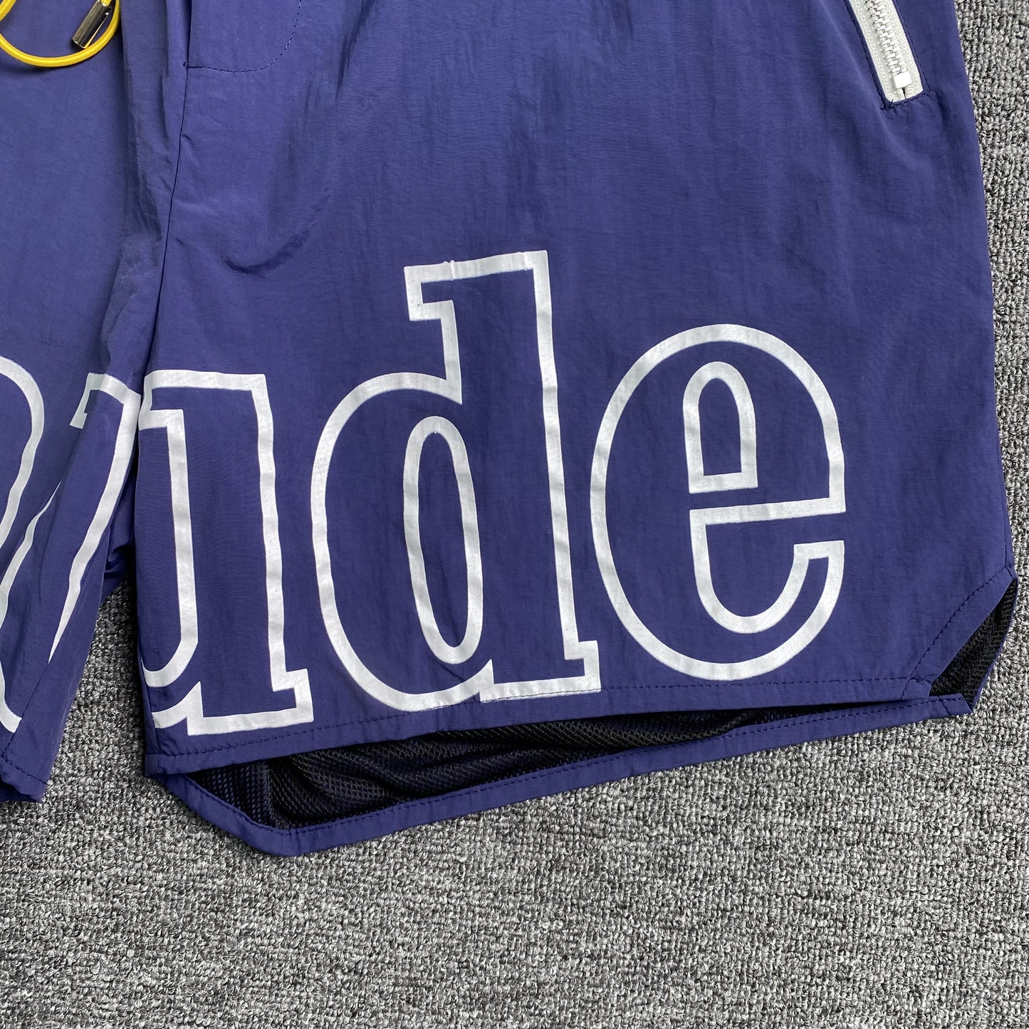 RHUDE RH LOGO SHORTS BLUE NAVY-Drip Store Argentina