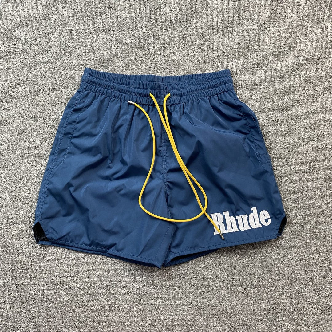RHUDE RH LOGO SHORTS BLUE-Drip Store Argentina