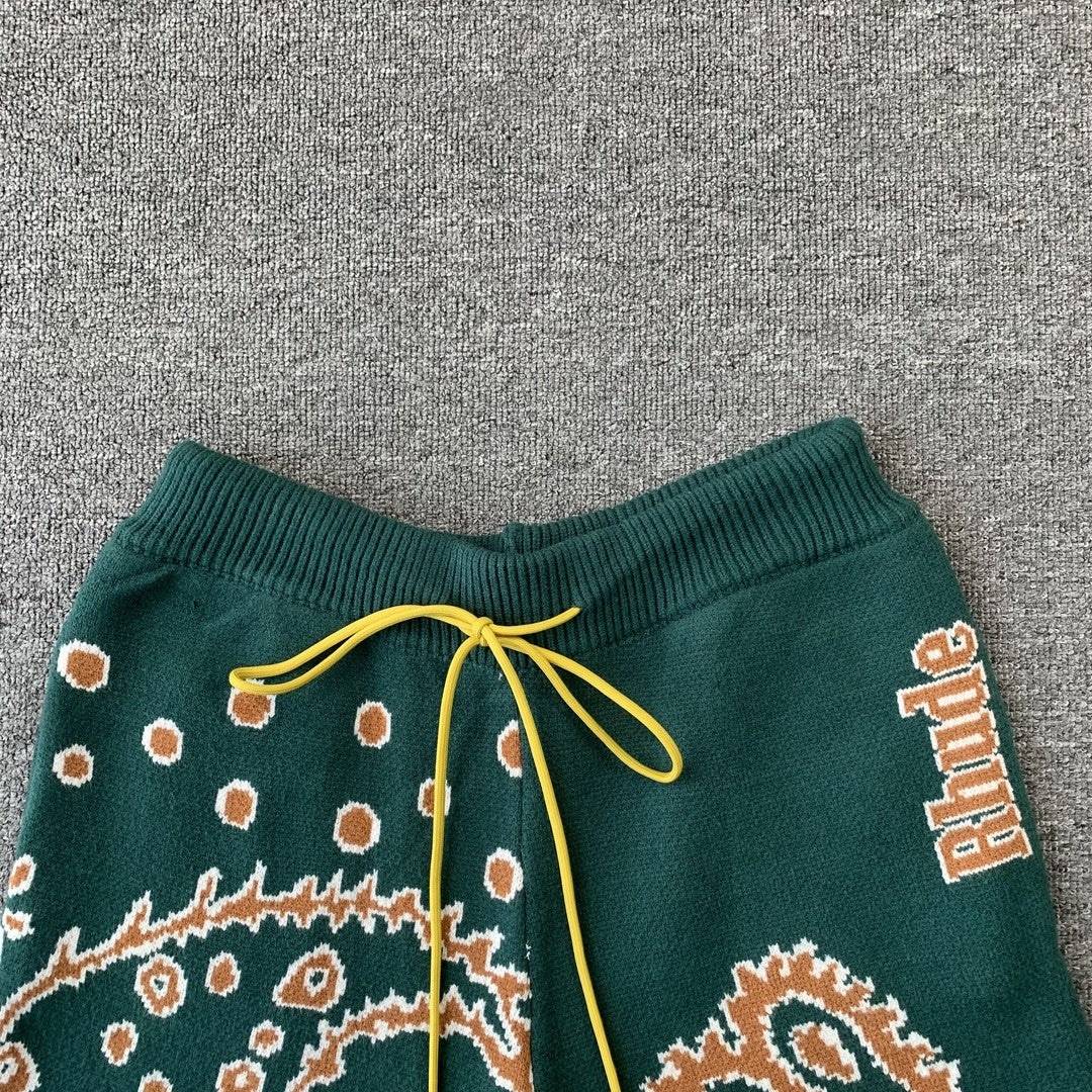 RHUDE SHORTS GREEN-Drip Store Argentina