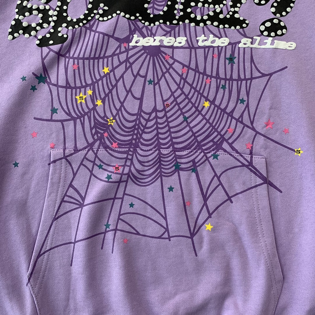 SP5DER ACAI HOODIE PURPLE-Drip Store Argentina
