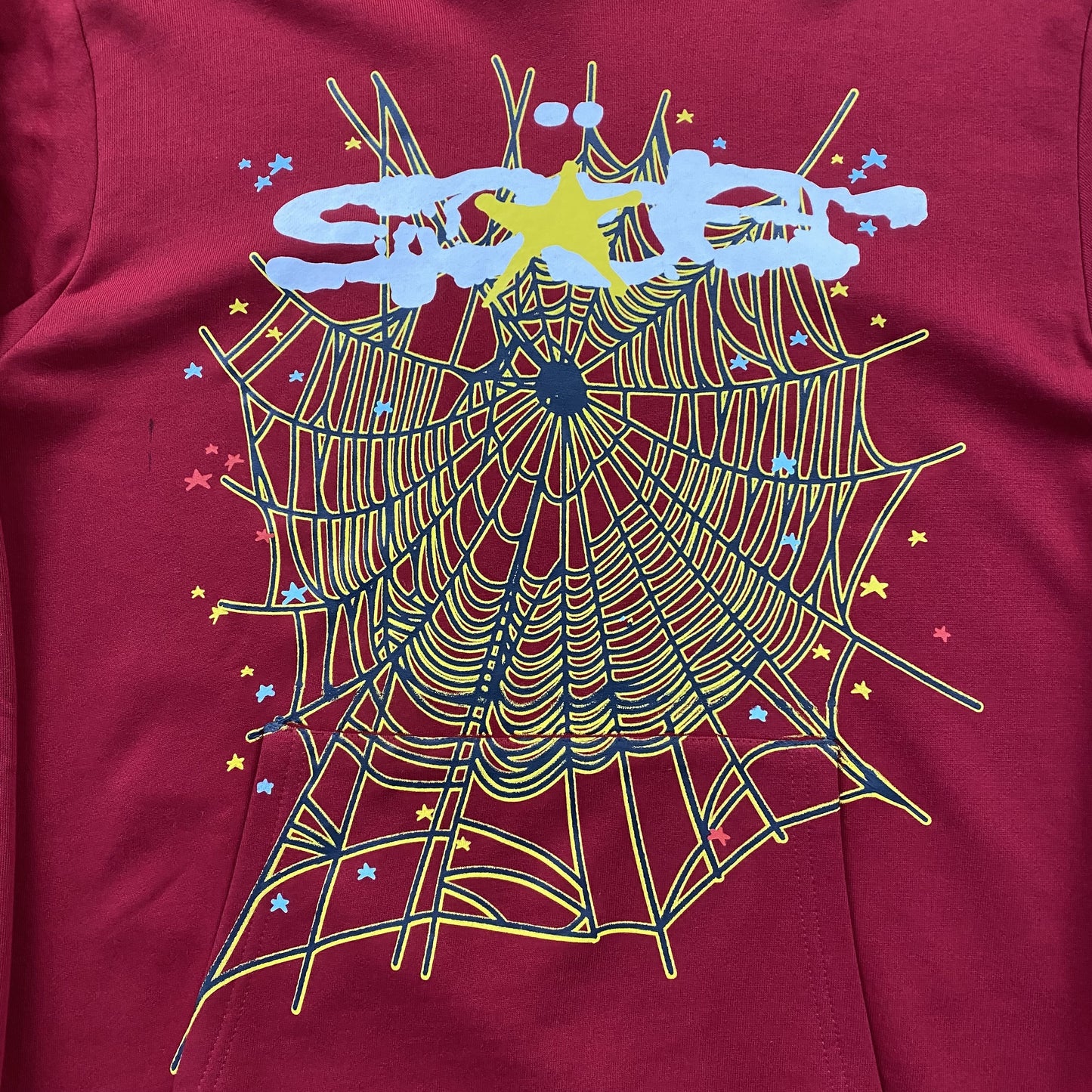 SP5DER LOGO HOODIE MAROON-Drip Store Argentina