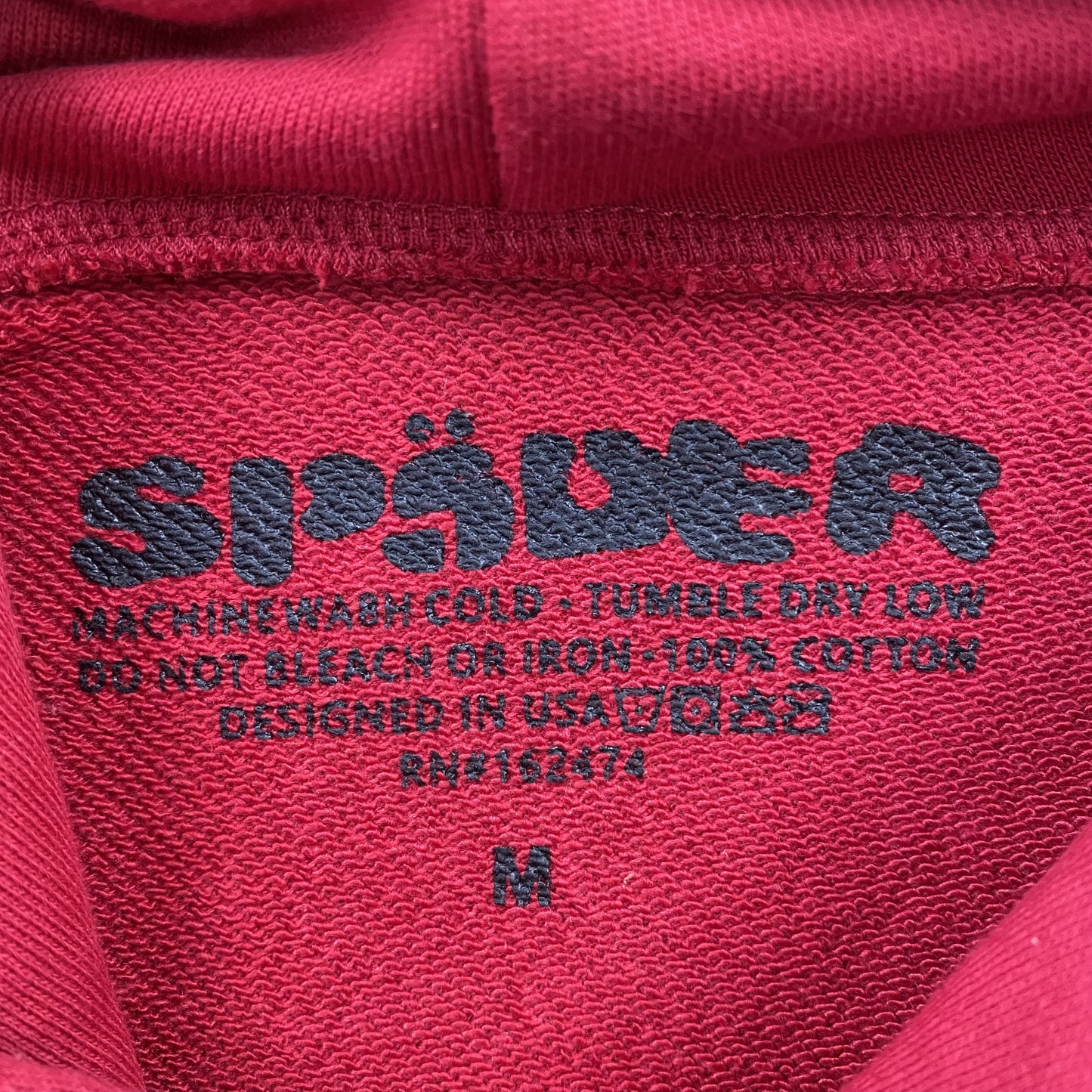 SP5DER LOGO HOODIE MAROON-Drip Store Argentina