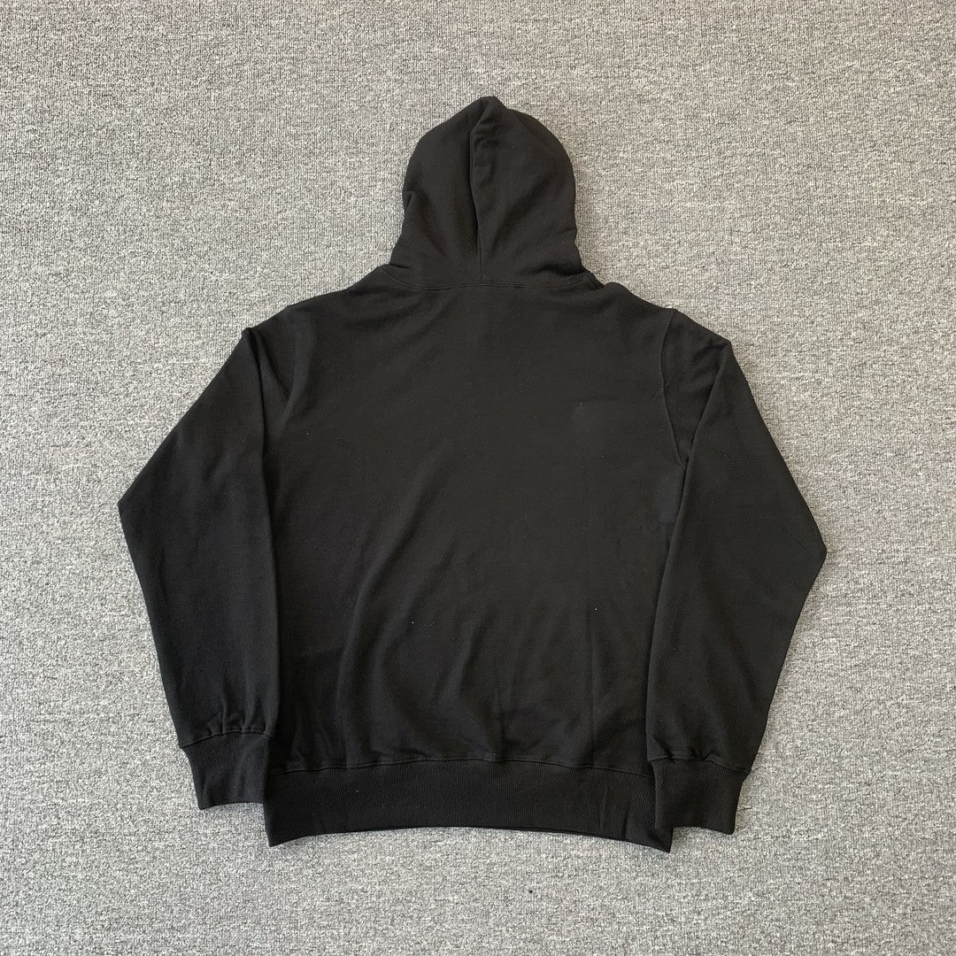 SP5DER OG RHINESTONE LOGO HOODIE BLACK-Drip Store Argentina