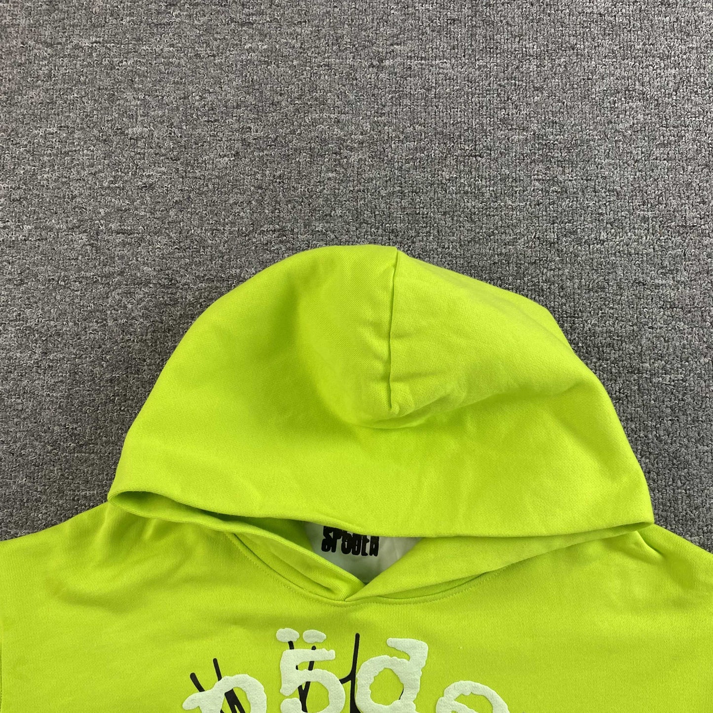 Sp5der OG Web V2 Gradient Hoodie Acid Green