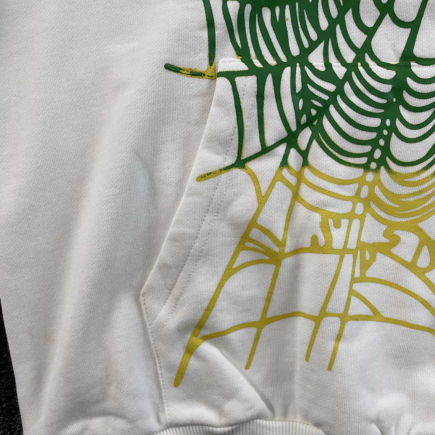 Sp5der OG Web V2 Gradient Hoodie White