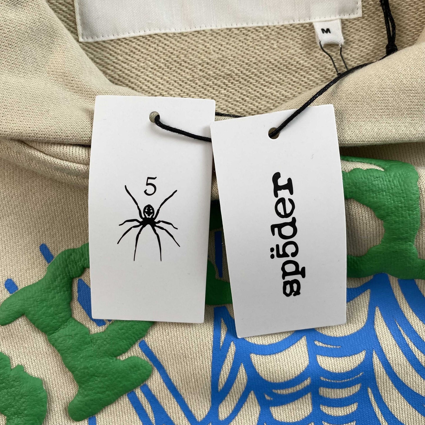 Sp5der OG Web V2 Hoodie Cream