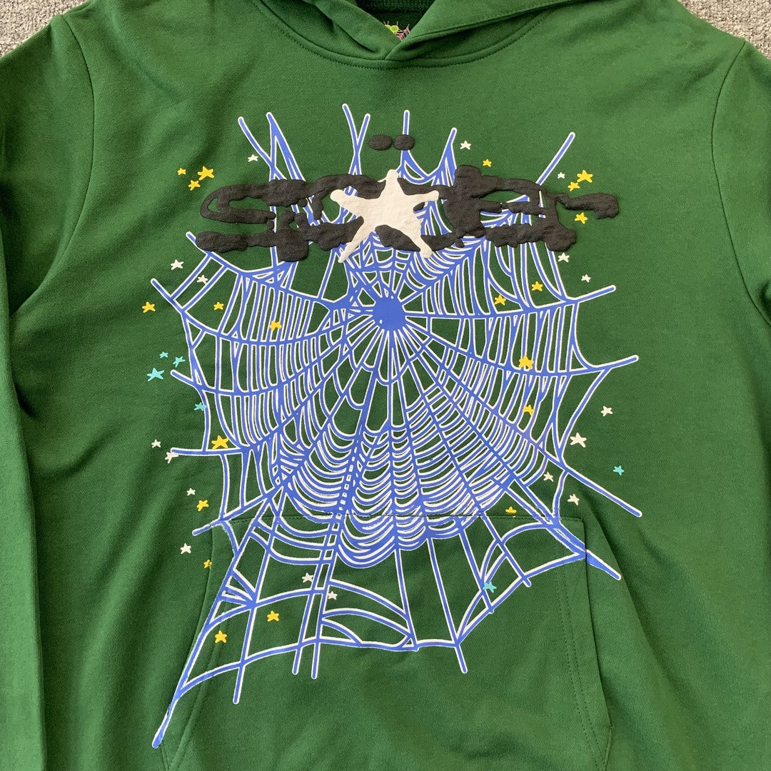 sp5der-web-hoodie-hunter-green-2-Drip Store Argentina