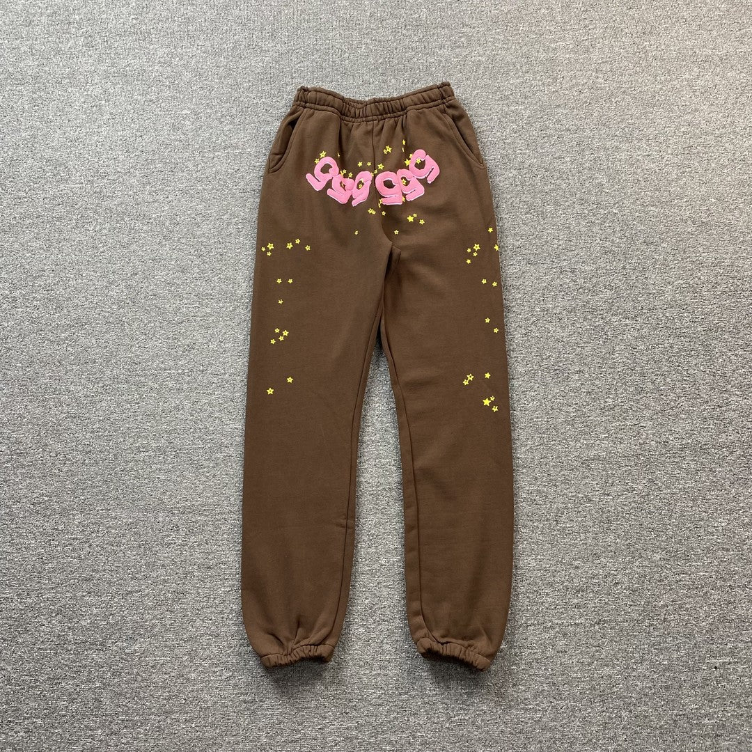 sp5der-web-sweatpants-brown-Drip Store Argentina