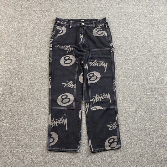 Stussy 8 Ball Jeans Black