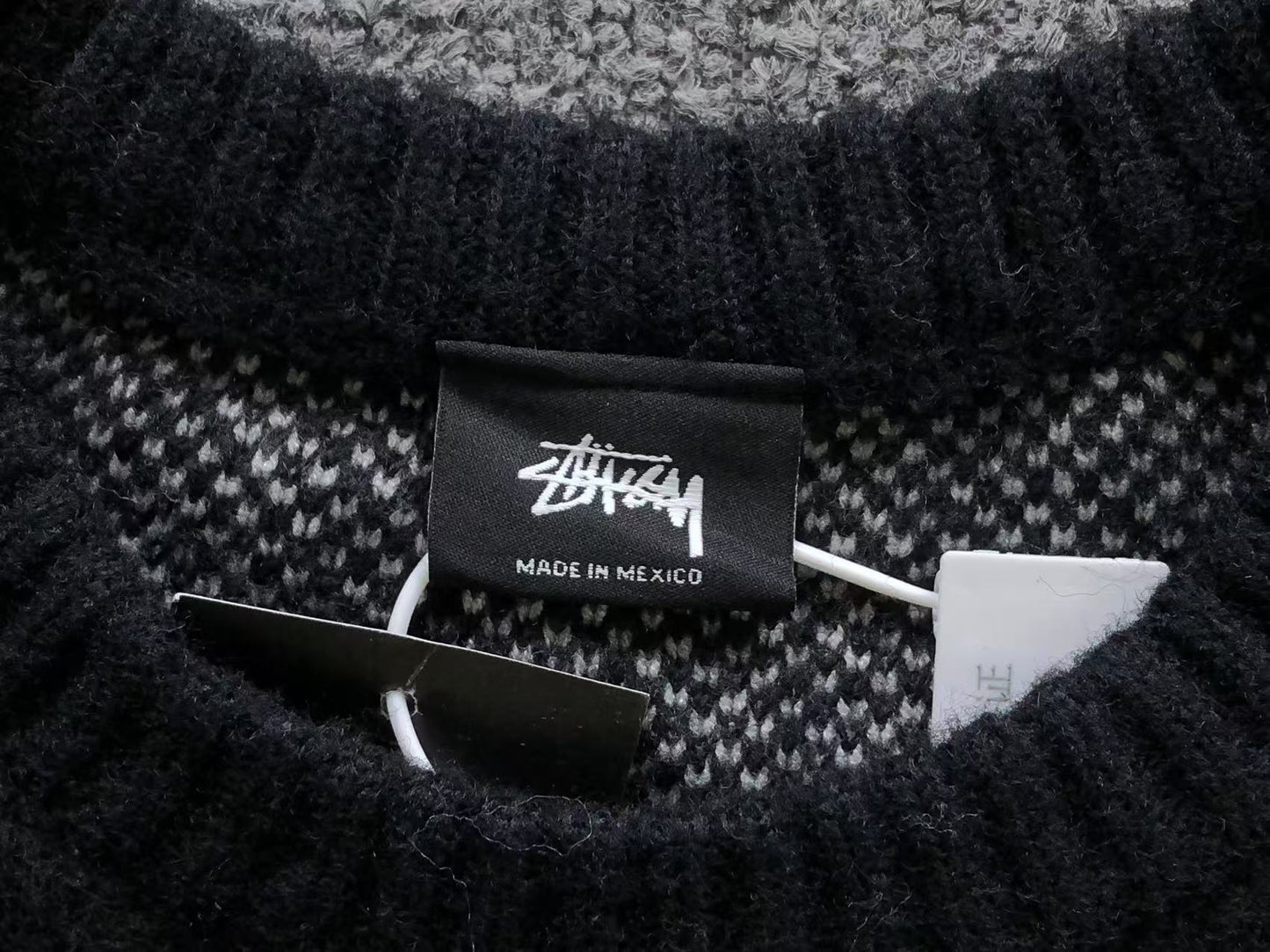 Stussy Dice Mohair Knit Sweater Black