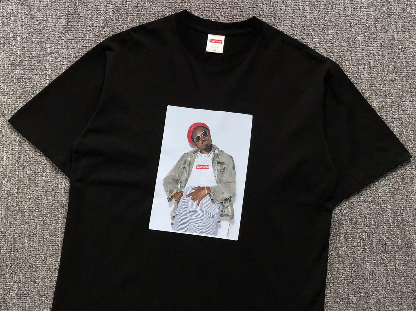 SUPREME ANDRÉ 3000 TEE BLACK-Drip Store Argentina