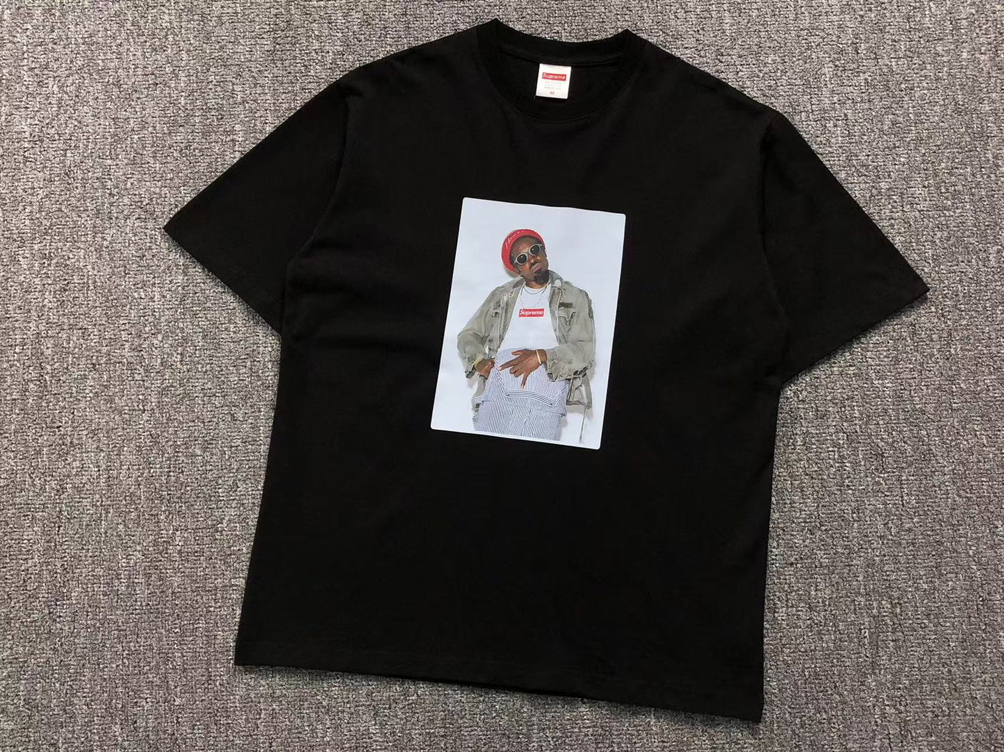 SUPREME ANDRÉ 3000 TEE BLACK-Drip Store Argentina