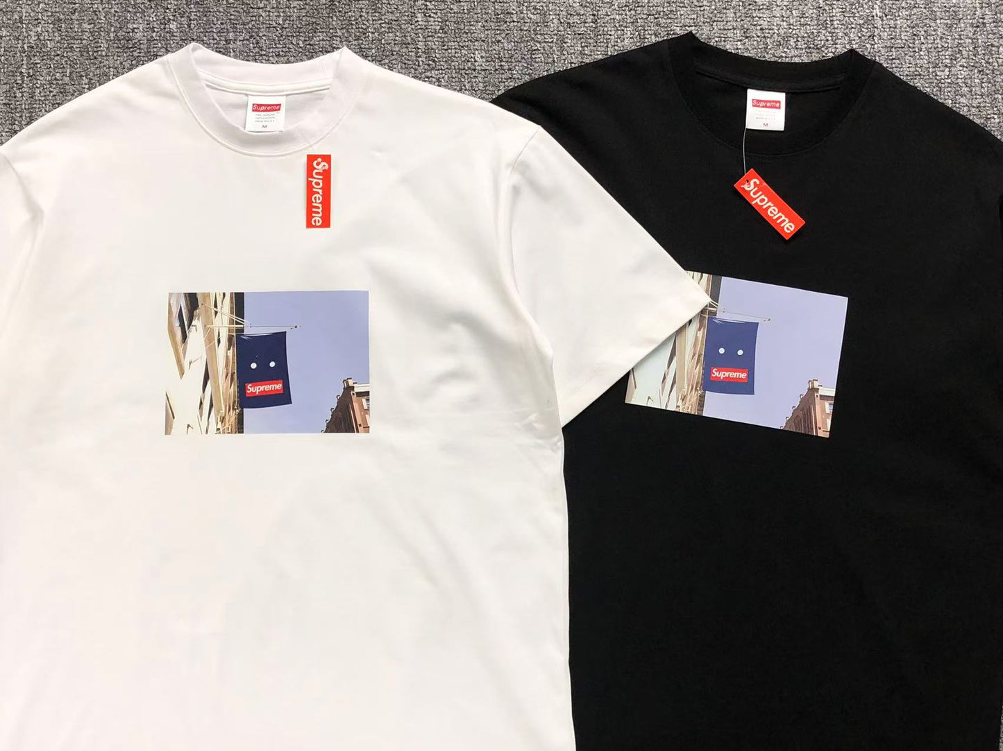 SUPREME BANNER TEE BLACK-Drip Store Argentina