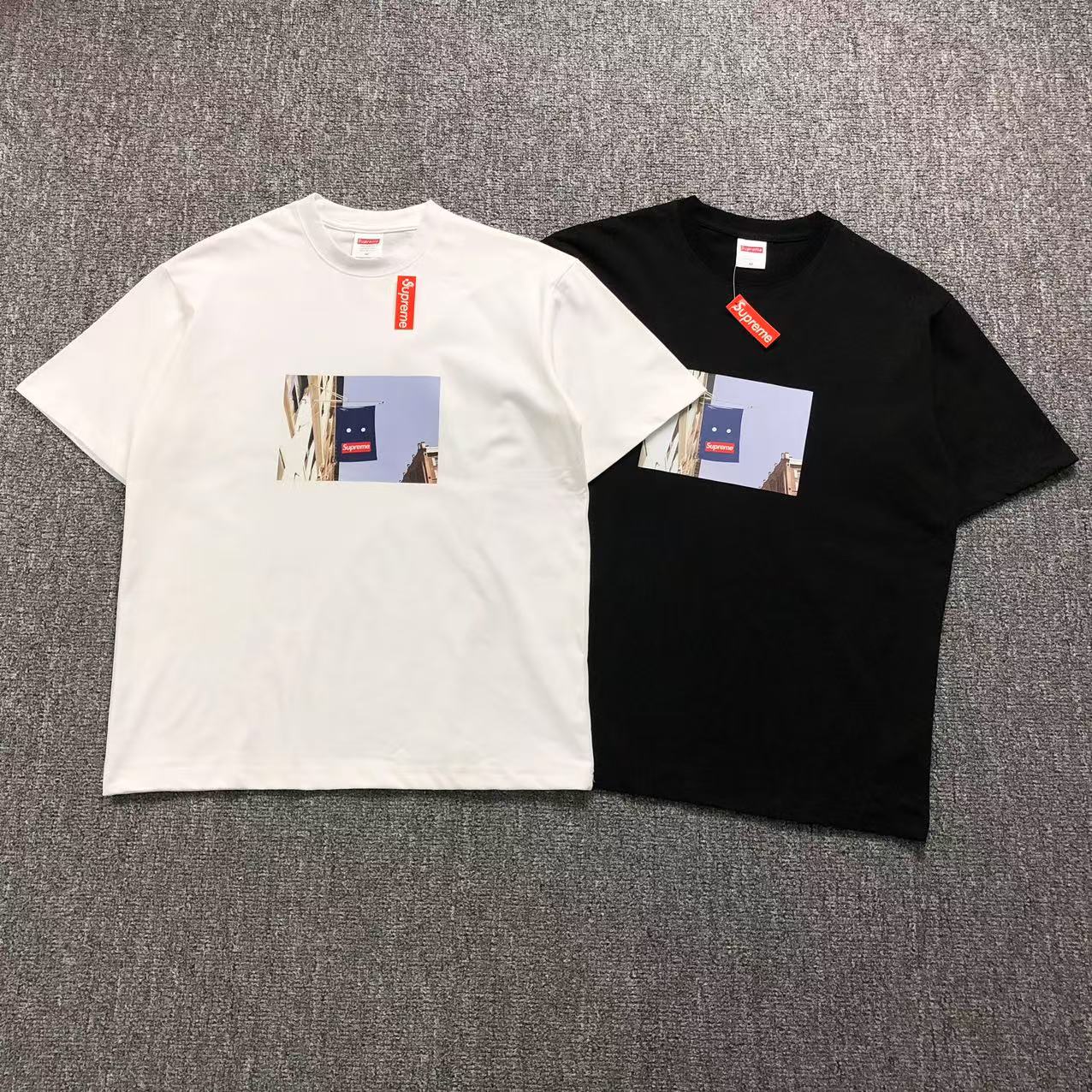 SUPREME BANNER TEE BLACK-Drip Store Argentina
